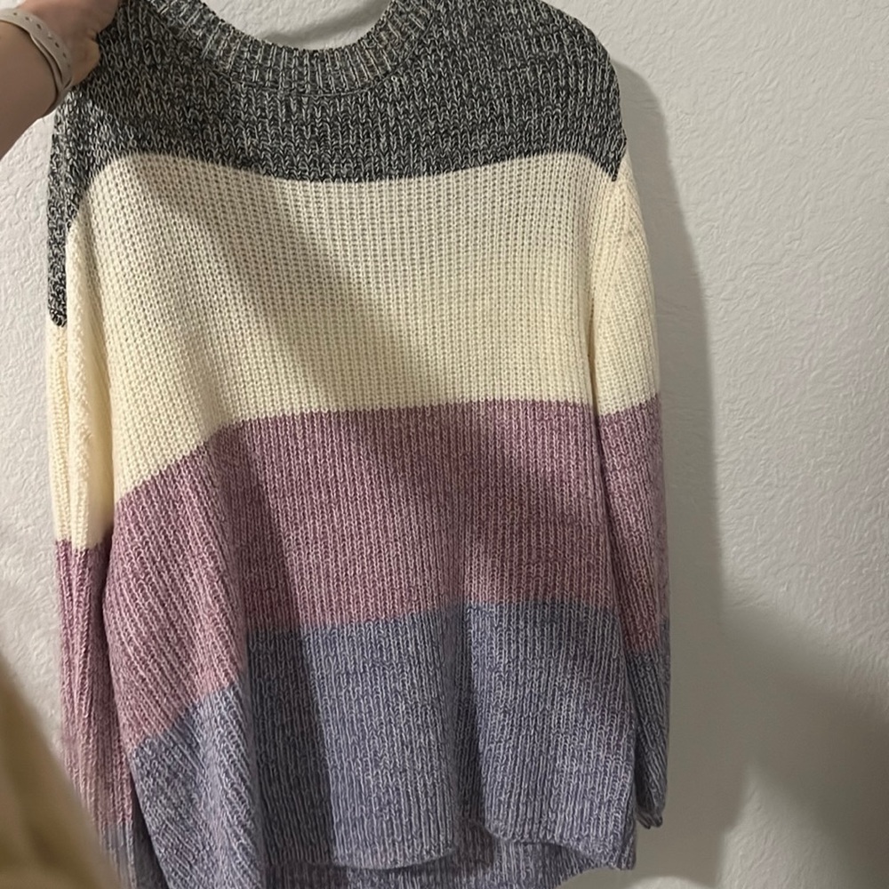 Pink lily sweater
